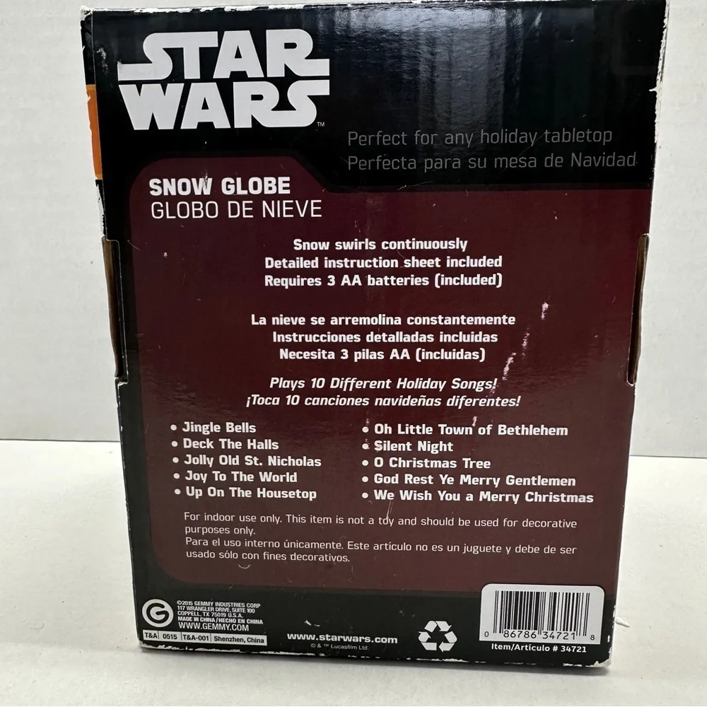 Star Wars Darth Vader The Holiday Spirit is Strong in this One Snow Globe Loose